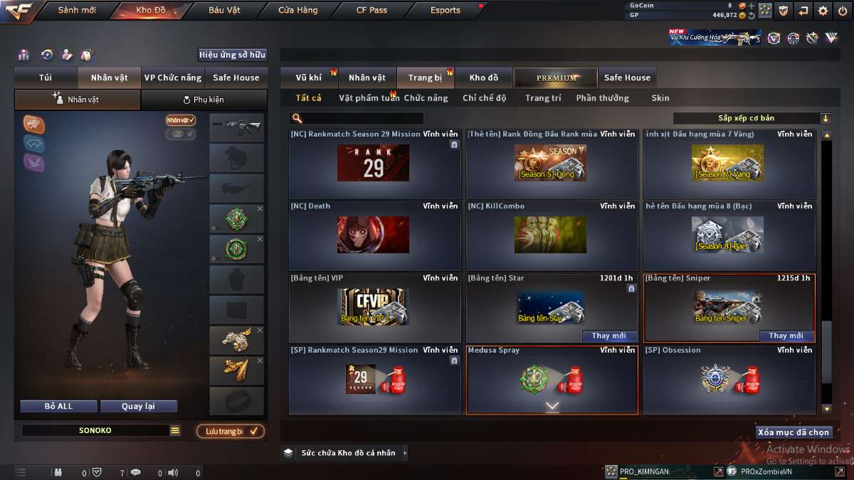 shop acc cf uy tin gia re